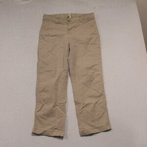 Lee Women Beige Sinfully Soft Crop Size 12